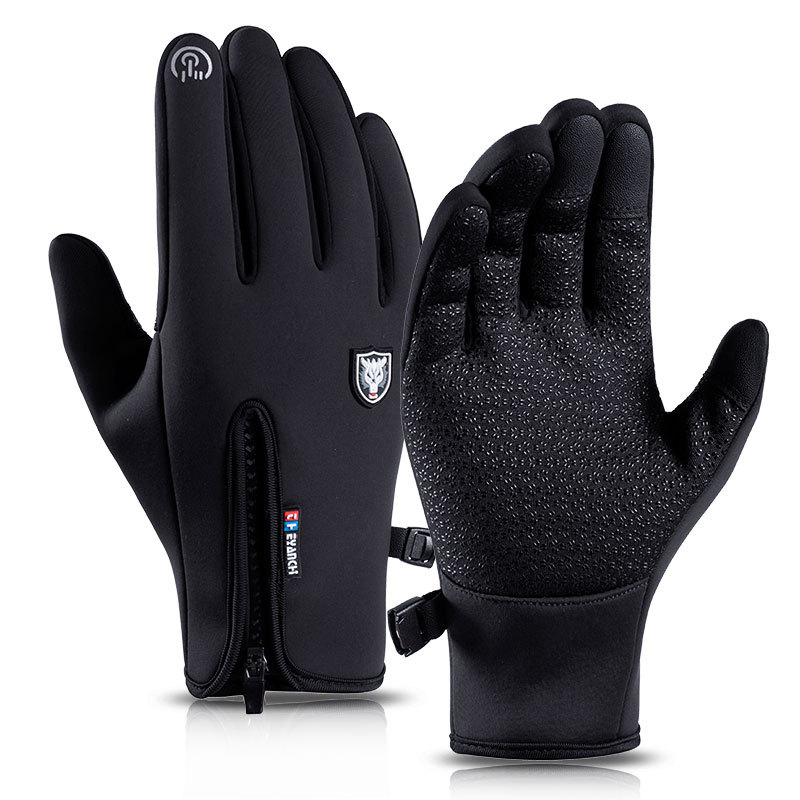 Cycling gloves for men and women Q908 outdoor windproof and waterproof touch screen women's sports winter warm fleece ski gloves