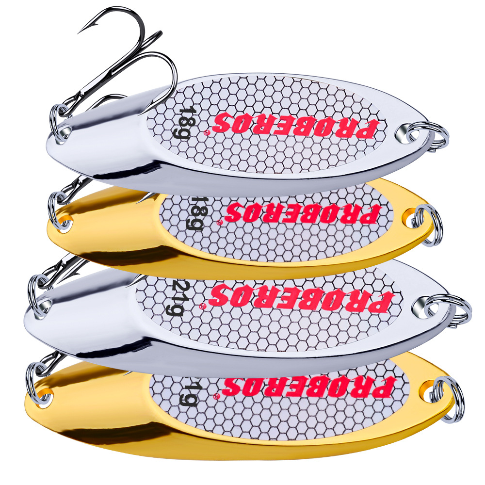 Sea fishing bait Luya VIB metal sequins 3G-60g full gram weight gold silver oblique DW342