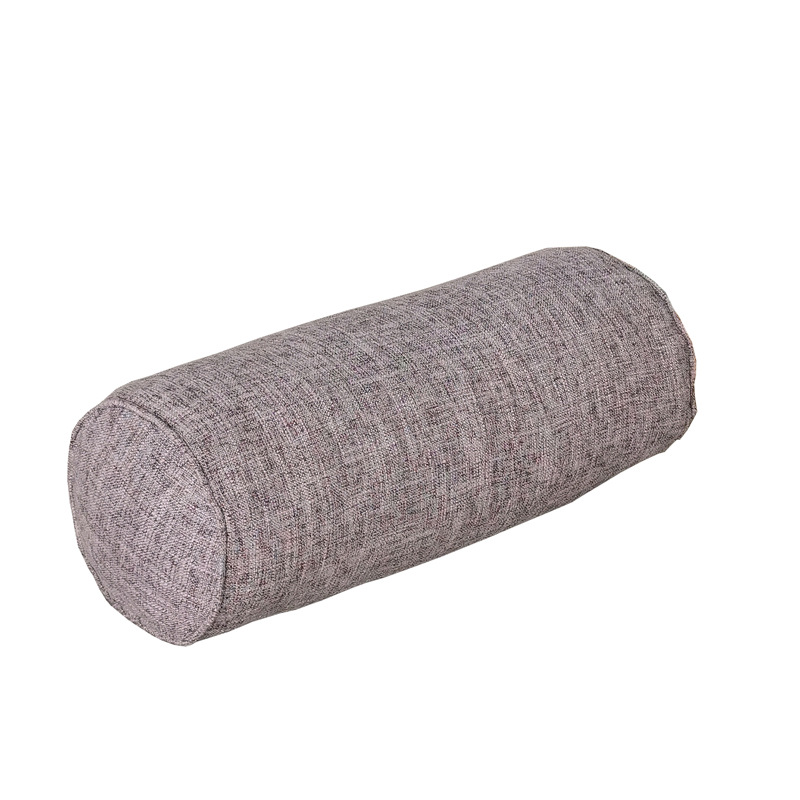 Factory wholesale imitation cotton and linen cylindrical pillow thickened imitation linen cervical pillow leg pillow car waist pillow wholesale