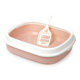 Cat litter box wholesale in stock semi-closed splash-proof Oval cat litter box high edge free cat litter shovel cat toilet free shovel