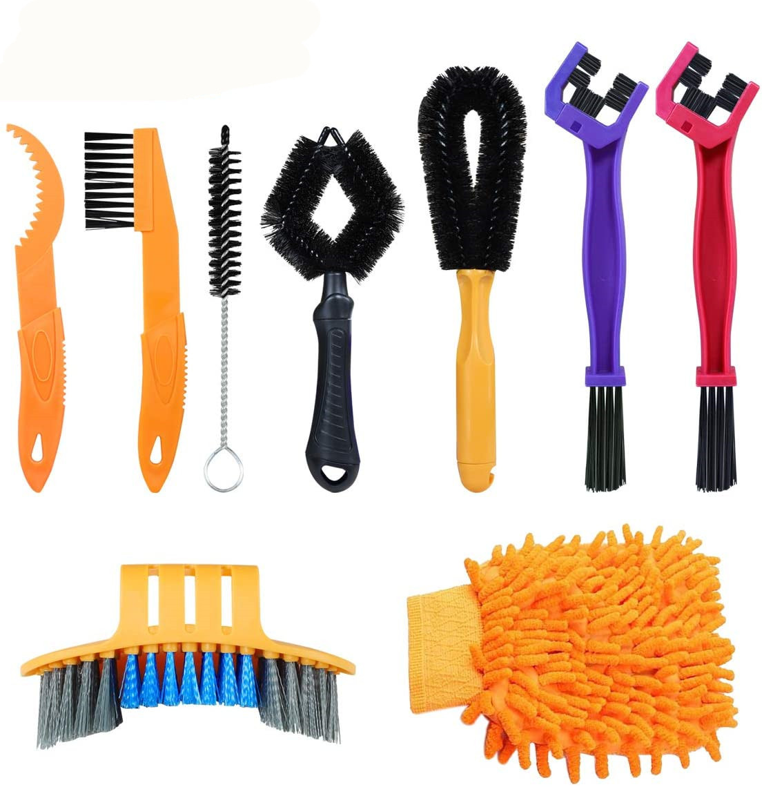 Bike chain washer, mountain bike chain cleaning brush tool, bicycle maintenance tool, convenient cleaning set