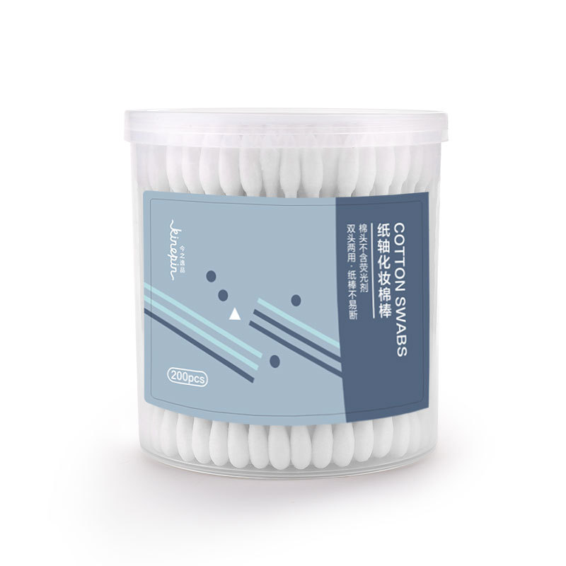 Today's Yi Pin 200 double-headed cotton swabs baby makeup remover pointed double-headed dual-purpose paper shaft cotton swabs wholesale