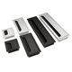 Office Desk Threading Box Computer Desk Threading Hole Cover Desk Class Desk Threading Box Cover Square Aluminum Alloy Black