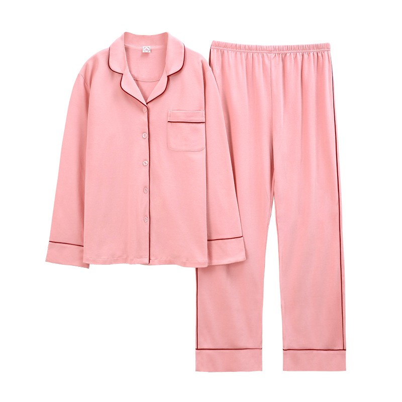 New pure cotton pajamas Women's Spring and Autumn long sleeve plus size autumn and winter cotton outerwear middle-aged and elderly women's home wear suit