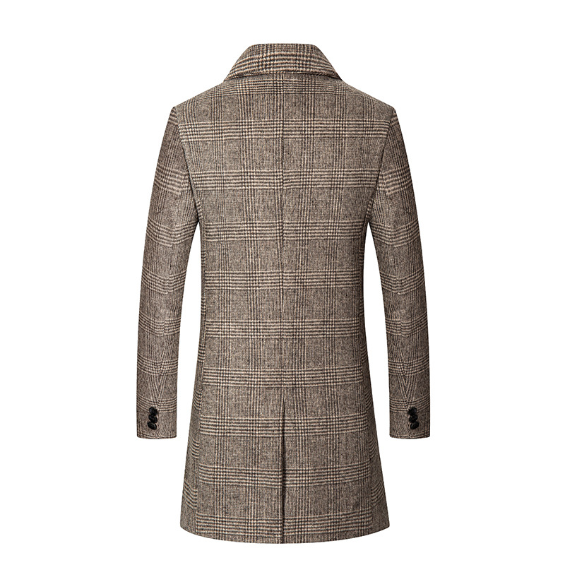 New Hot Sale Men's Long Woolen Suit Business Suit Jacket Men's Autumn Casual Slim Men's Coat