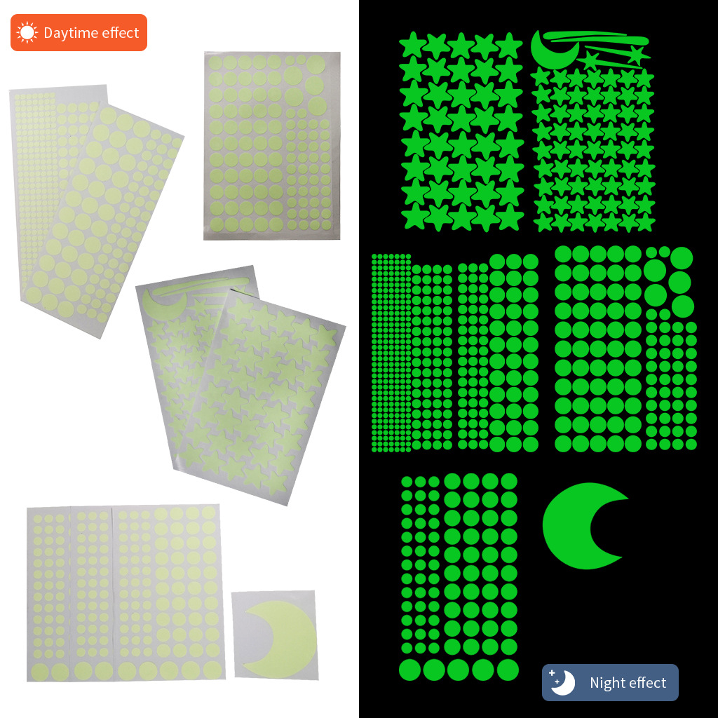 Luminous Dot 407 Luminous Stars Combination Sticker Luminous Wall Sticker Living Room Decorative Dot Wall Sticker 103 Wholesale