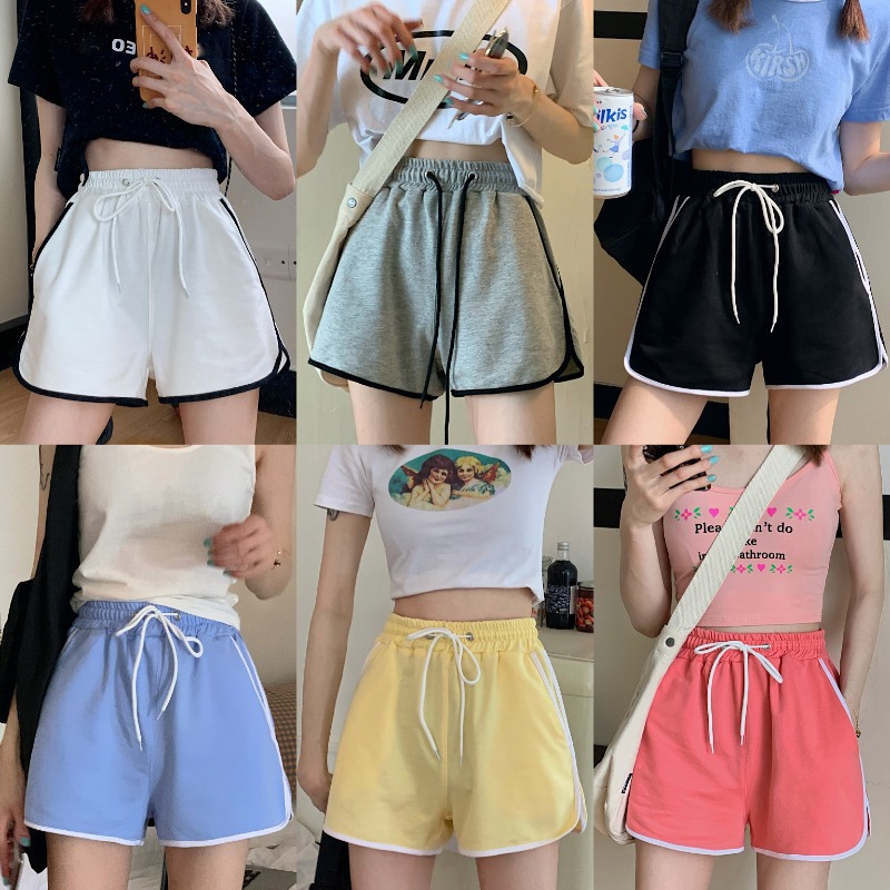 Sports Shorts Women's Summer Three-point Pants Loose All-match Outer Wear Home Casual Running Yoga Pants High Waist Hot Pants Trendy