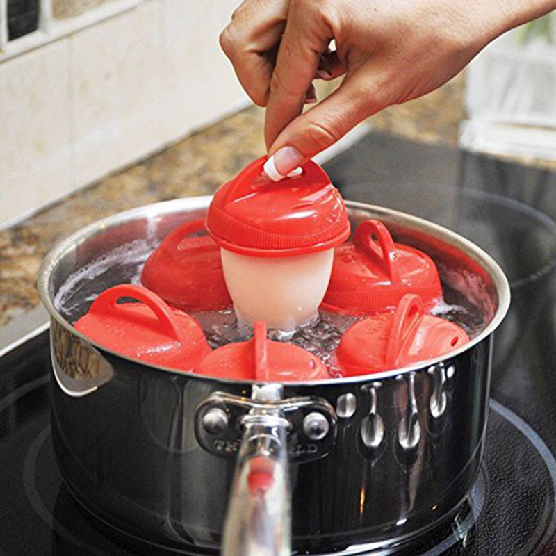 Silicone Egg cup ice cube Egg steamer creative Egg boiling cup kitchen helper Egg boiler 6 pack Egg