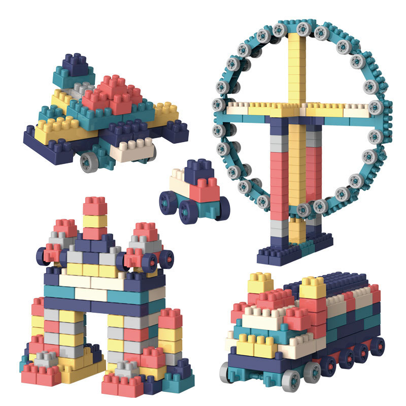 Cross-border children's educational building blocks toy large particles assembled building blocks Park Educational institution kindergarten gift stall