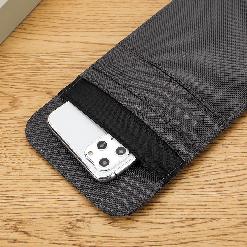Magnet wear-resistant mobile phone signal shielding bag pregnant women anti-radiation bag anti-wading instrument positioning anti-interference 6.5-inch