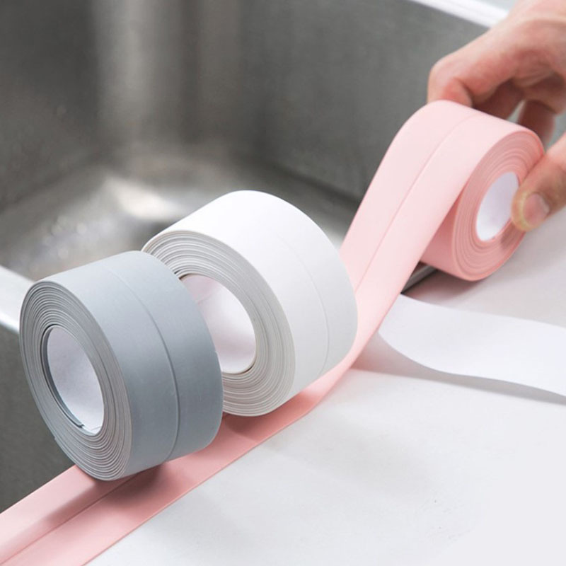 Kitchen and bathroom waterproof mildew-proof tape kitchen joint sealing strip waterproof strip bathroom toilet gap corner line sticker