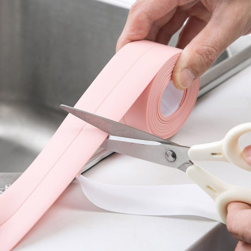 Kitchen and bathroom waterproof mildew-proof tape kitchen joint sealing strip waterproof strip bathroom toilet gap corner line sticker