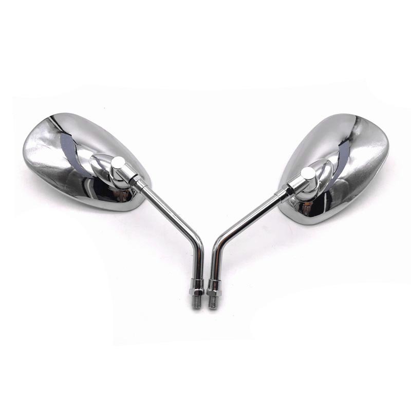 Motorcycle Modified rearview mirror Electric Car Rearview Mirror whole body electroplating Diamond leopard iron rod 10mm