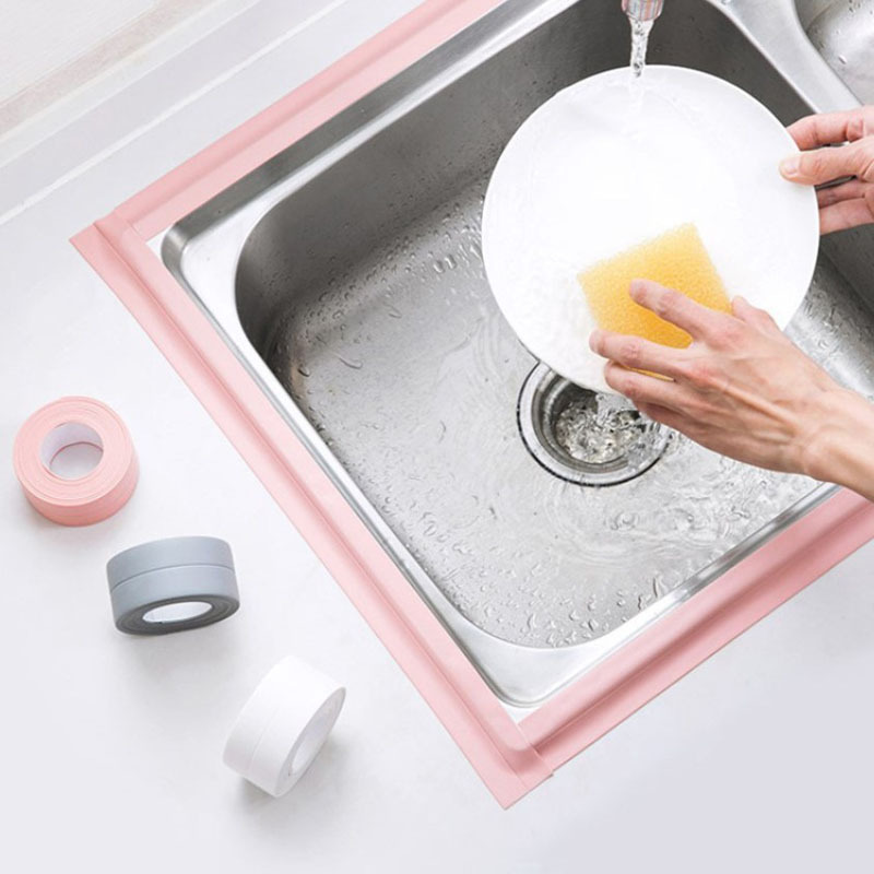 Kitchen and bathroom waterproof mildew-proof tape kitchen joint sealing strip waterproof strip bathroom toilet gap corner line sticker
