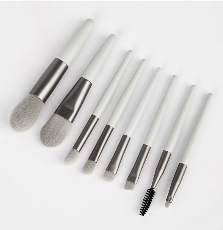 Mini version 8 makeup brush set portable travel set soft hair eye shadow brush foundation brush beauty tools wholesale