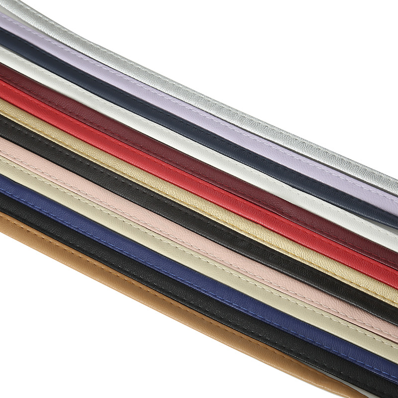 8mm car line leather rope leather car sewing leather rope 8mm belt in stock wholesale
