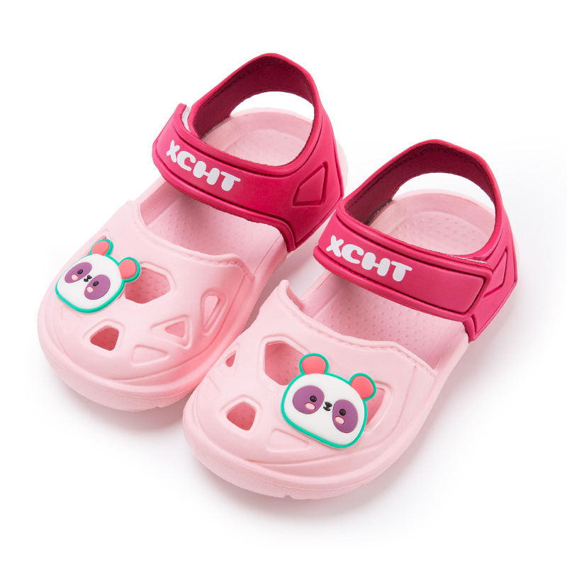 Xiucai Hutong Children's Sandals Slippers Summer Children's Cave Shoes Baby Beach Shoes Baotou Girls Children's Jelly Shoes
