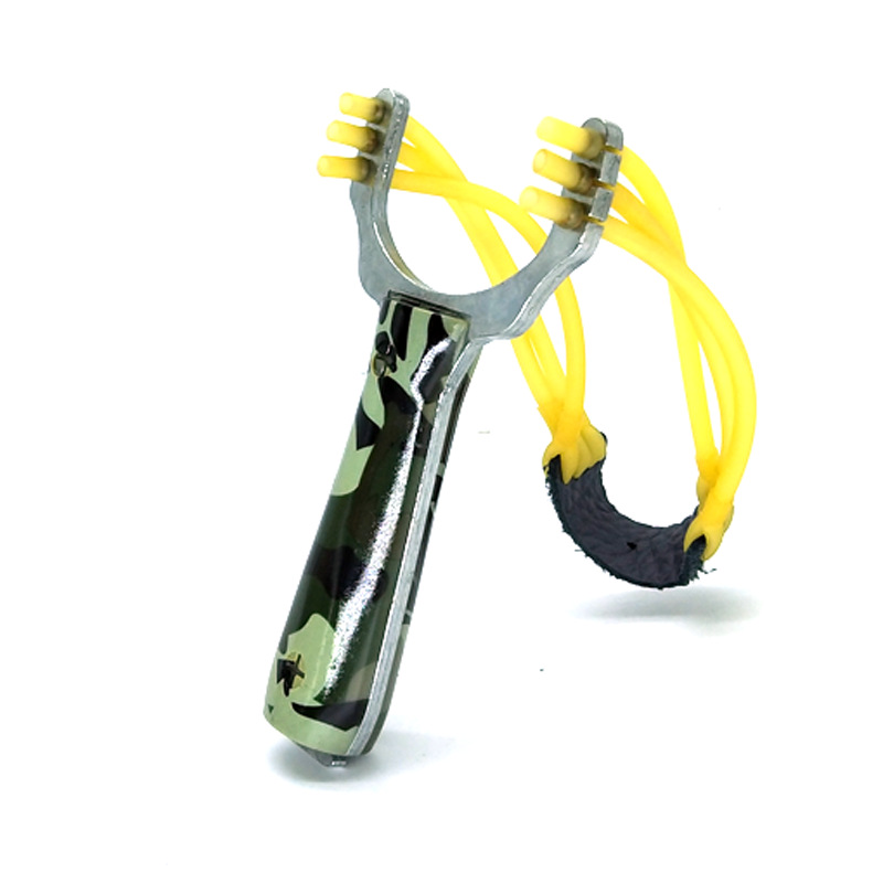 Wholesale Rosewood camouflage wild wolf Slingshot three cards 6 shares card ball slingshot outdoor three cards Wolf slingshot five yuan store supply