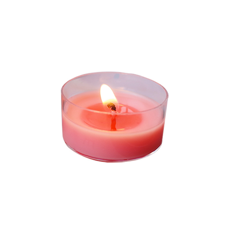 Factory wholesale flame retardant plastic tea wax Cup candle container small candle Cup love shape Round Square candle holder shell