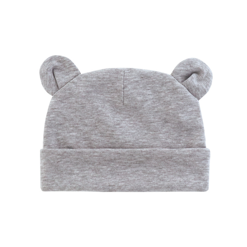 Autumn and winter New Baby fetal cap children's pullover cap newborn ears small hat baby Mickey cap 0-1 years old A54