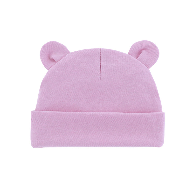 Autumn and winter New Baby fetal cap children's pullover cap newborn ears small hat baby Mickey cap 0-1 years old A54