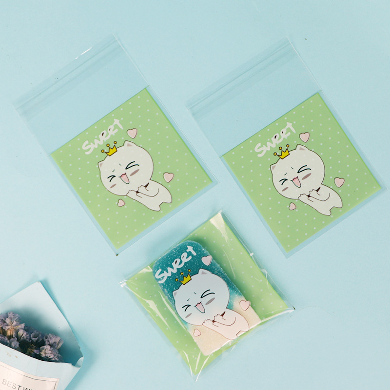 Original new baking packaging self-sealing bag cookie self-adhesive bag snowflake crisp machine-sealed bag candy factory direct sales