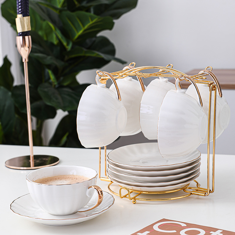 Electroplated Gold Detachable Coffee Cup Holder Amazon Explosive Disassembled Cup Holder Coffee Cup Hanger Iron Hanger