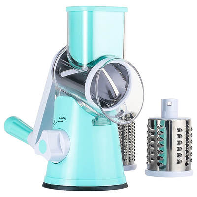 Amazon can sell multi-function vegetable cutter hand rotating grater three-in-one roller vegetable cutter slicer