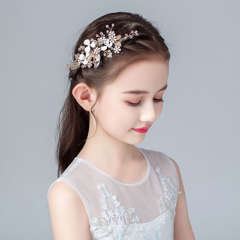 Children's Girls' Headwear Korean Princess Super Fairy Clip Hairpin Fairy Dance Performance Concert Competition Head Flower