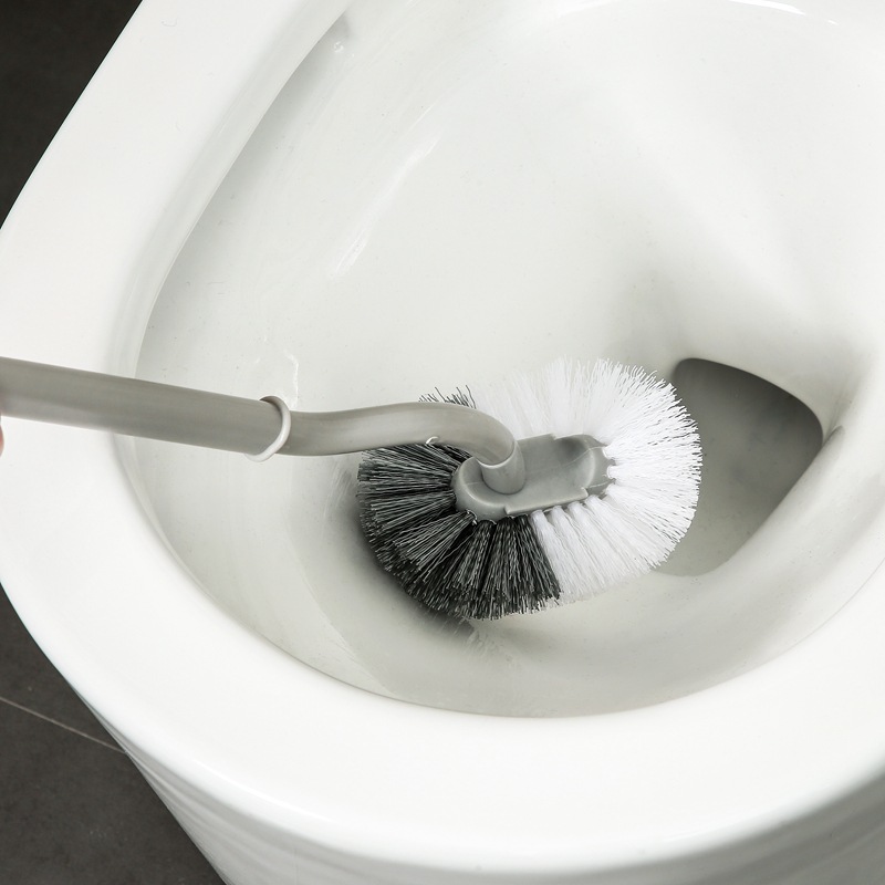 Toilet brush long handle cleaning brush plastic household toilet strong brush household cleaning artifact can be hung