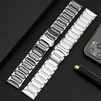 Адаптировать Huawei Smart Watch GT2 Ремешок Elegant Edition часы 2pro Нержавеющая сталь Керамический ремешок