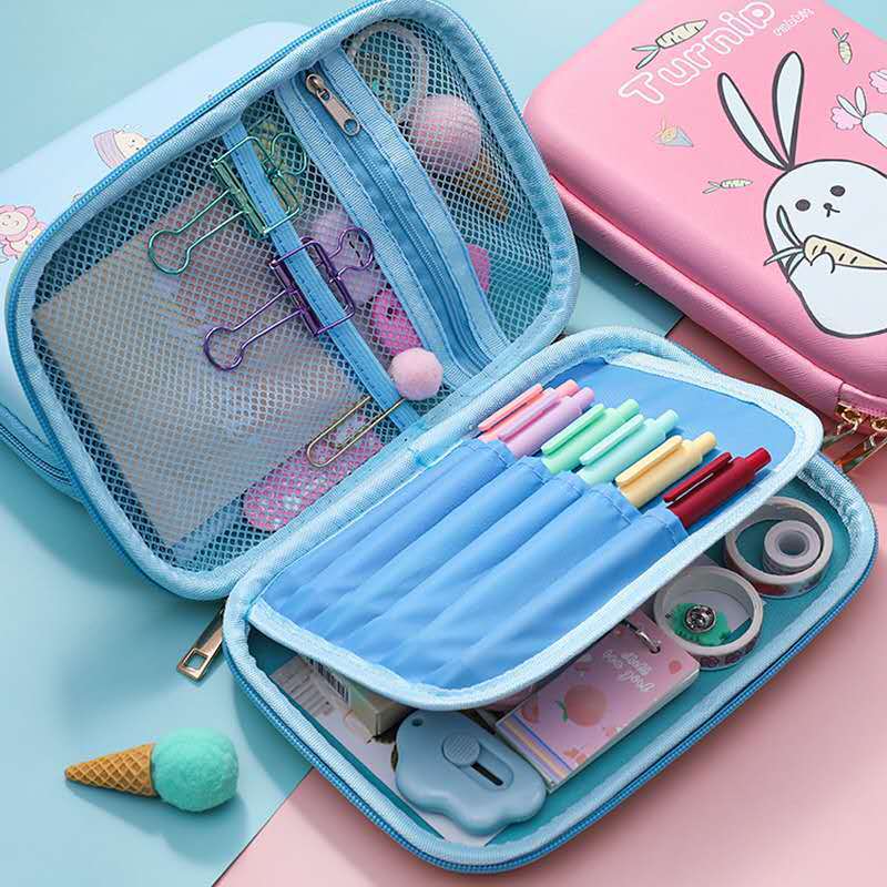 Pen Box Pupils Cute Large Capacity Stationery Box Children Cartoon EVA Three-dimensional Pencil Bag Boys Girls Pencil Box