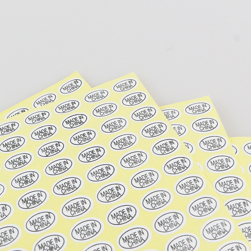 made in china Label Sticker Adhesive made in china Transparent Label Paper Golden Label Production Landmark