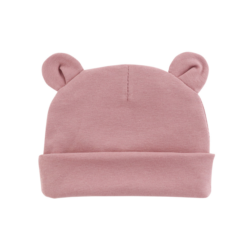 Autumn and winter New Baby fetal cap children's pullover cap newborn ears small hat baby Mickey cap 0-1 years old A54