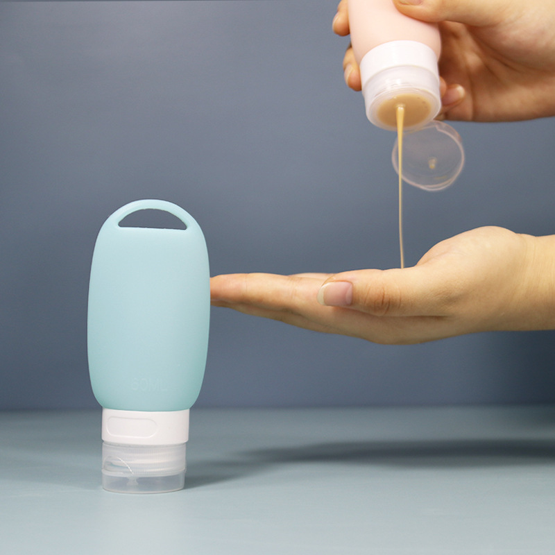 New Holed Silicone Bottled Outdoor Travel Home Cosmetic Bottle Shampoo Lotion Storage Bottle
