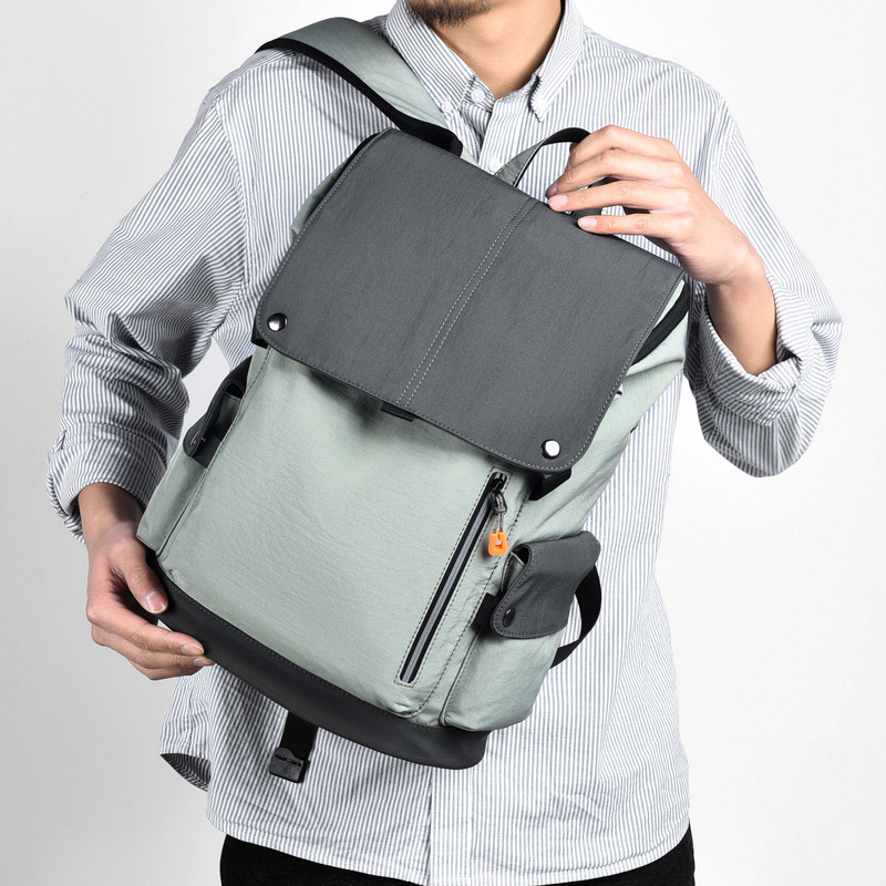 Men's New Fashion Backpack Fixture Functional Large Bag Large Capacity Backpack 14 Inch Computer Bag for Men