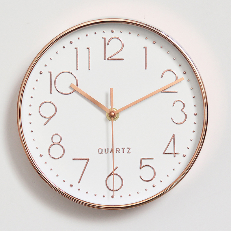 Amazon Cross-border Wall Clock Simple Living Room Quartz Clock Creative Silent Home 3D Digital Decoration Nordic Clock