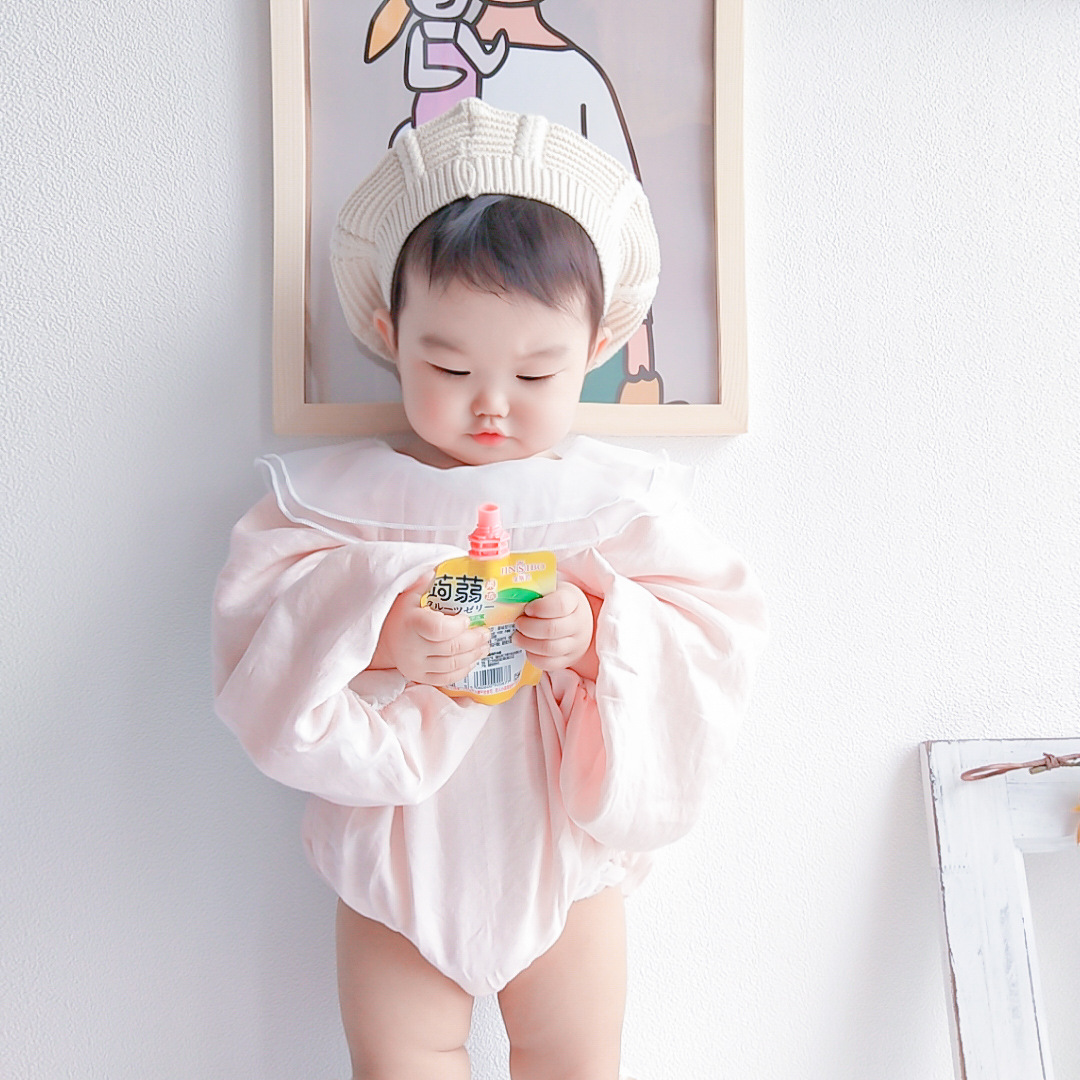 Autumn ins Newborn Baby Ha Clothes Summer Dress Cute Fart Siaman Female Princess Internet Popular Baby Full Moon Hundred Days