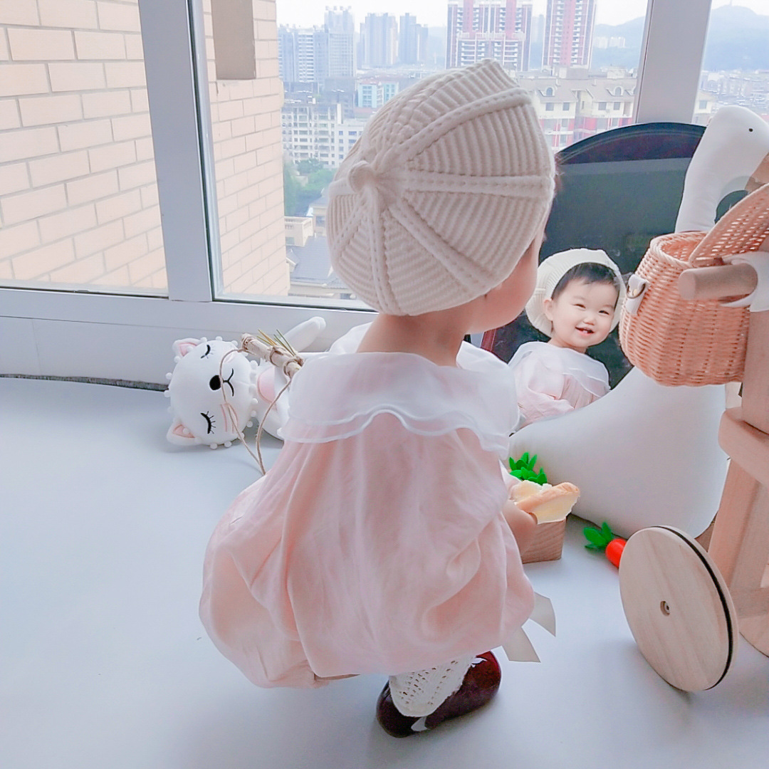 Autumn ins Newborn Baby Ha Clothes Summer Dress Cute Fart Siaman Female Princess Internet Popular Baby Full Moon Hundred Days