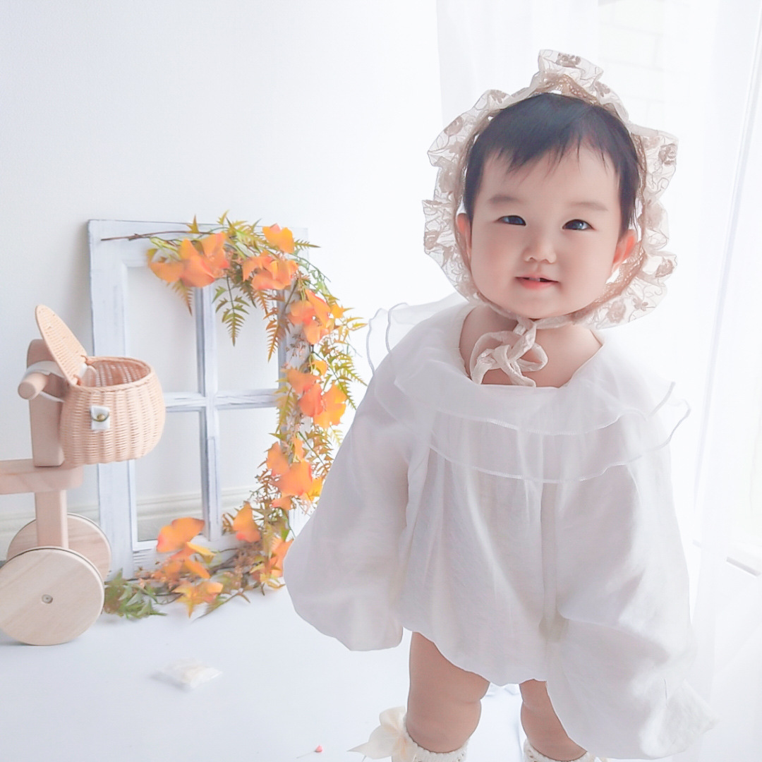 Autumn ins Newborn Baby Ha Clothes Summer Dress Cute Fart Siaman Female Princess Internet Popular Baby Full Moon Hundred Days
