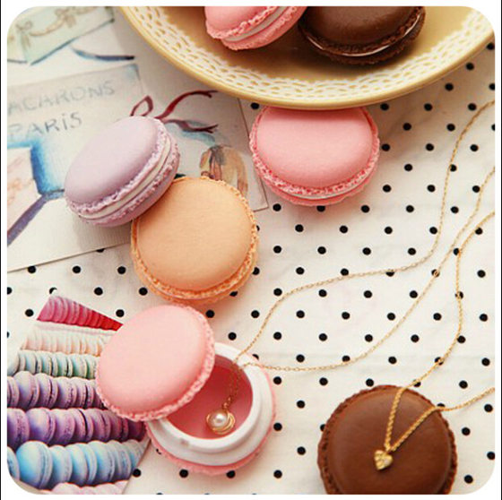 A1684 Macarons Mini Jewelry Box Portable Sundries Storage Box Home small size Macarons Jewelry Storage Box