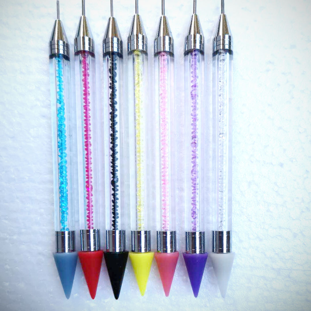 Nail Art double point drill DIY rhinestone multifunctional acrylic crayon wax point color gradient color painting pen new