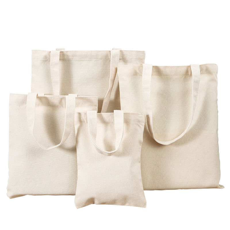 Factory wholesale blank spot diy hand-painted graffiti canvas bag white hand-held shoulder logo canvas bag
