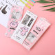 Student set ruler transparent triangle ruler protractor ruler set creative multi-function ruler four-piece set manufacturers wholesale