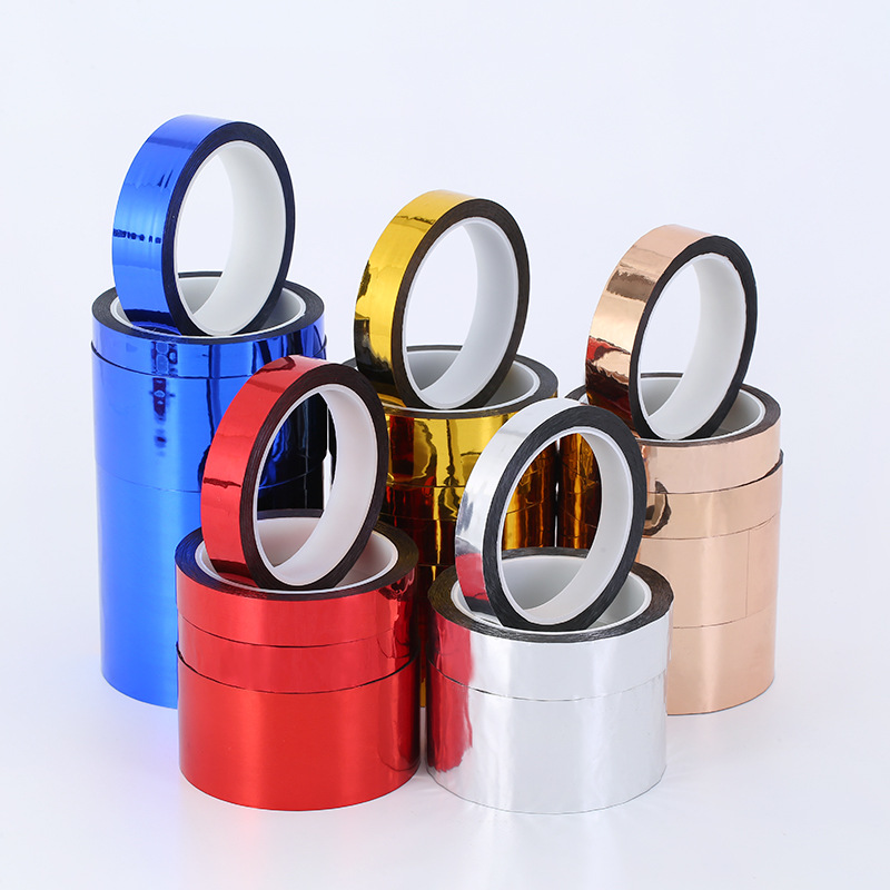 Wholesale laser tape color stationery decoration gold tape wedding photo frame diy dumb gold matte silver paper edge