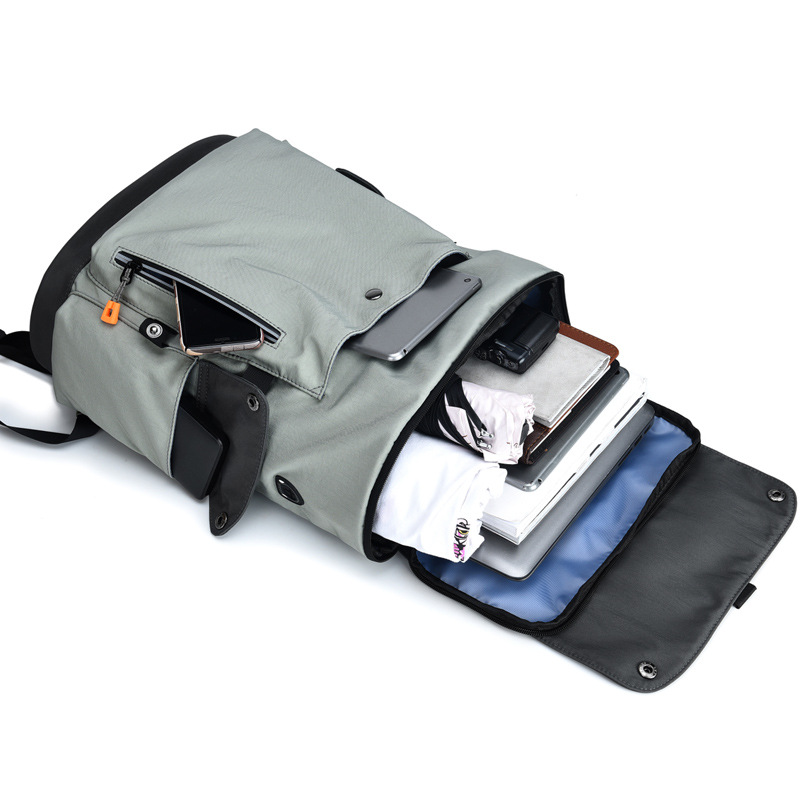 Men's New Fashion Backpack Fixture Functional Large Bag Large Capacity Backpack 14 Inch Computer Bag for Men