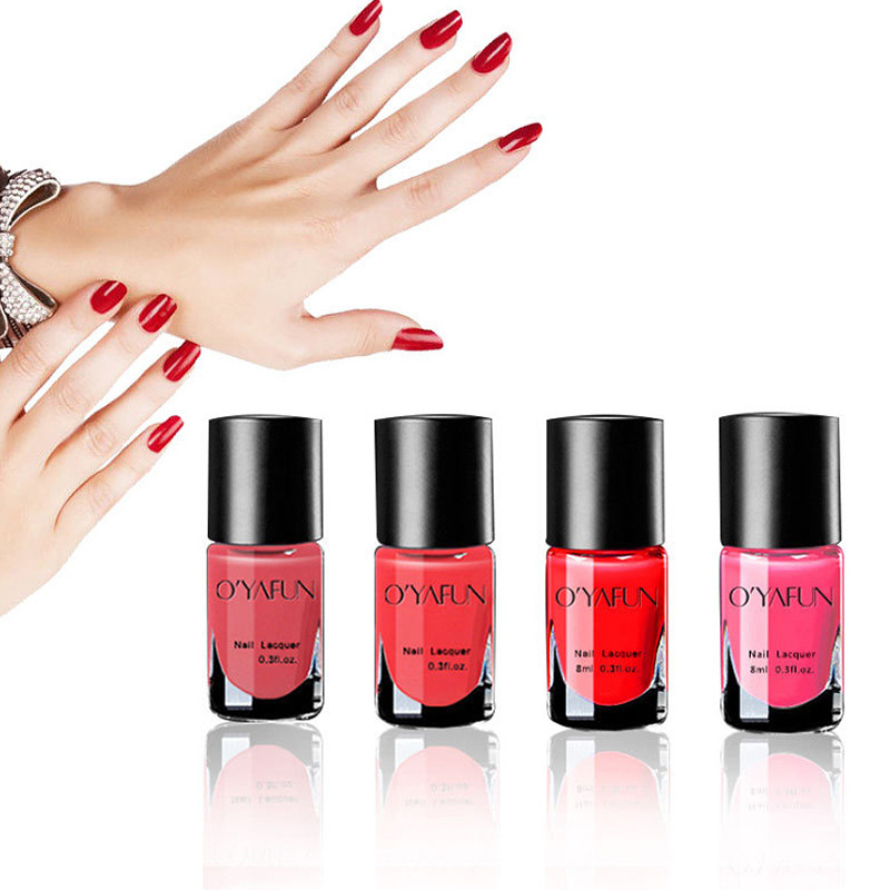 Ouyafei 41 Color Nail Polish Tearable Water-based Peel-free Baking Quick-drying Long-lasting Nail Polish Glue Wholesale