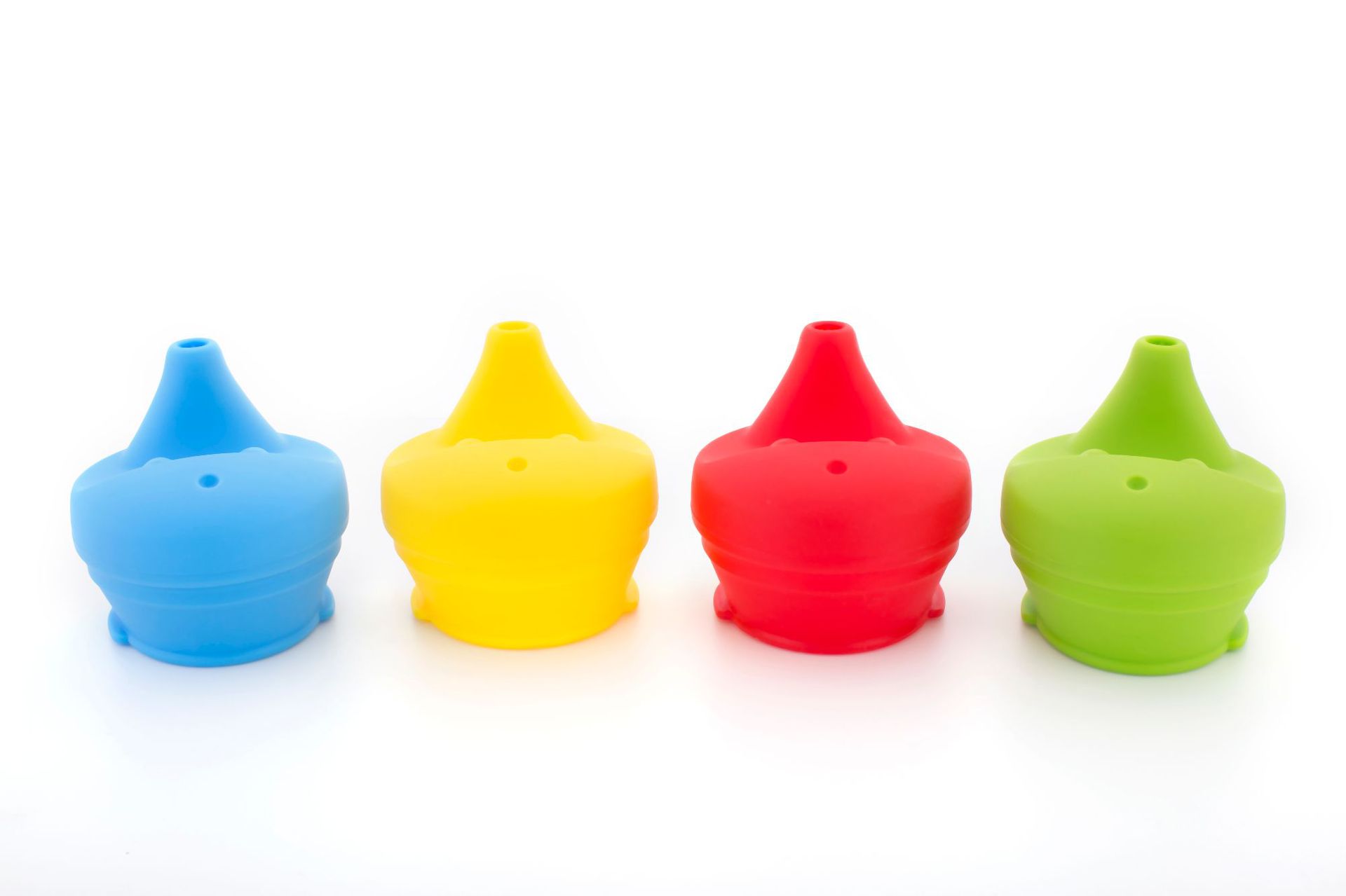 Cross-border silicone cup lid anti-spill anti-overflow elastic silicone duckbill drinking cup lid can be equipped with any caliber cup lid