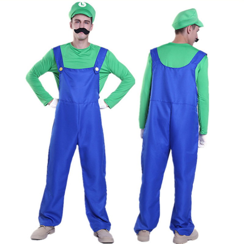Halloween cosplay Costume Cirque Group Stage Costume Marion Plumber Strap Parent Costume