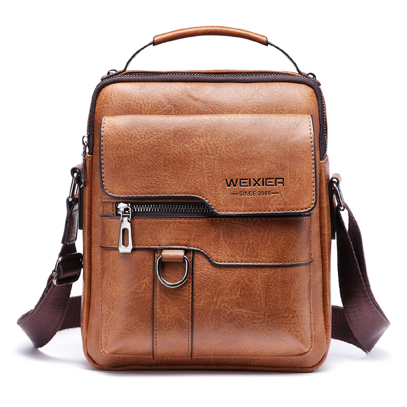 Crossbody Bag Men's High-end Sense Men's Shoulder Bag Retro Business Backpack Men's Bag Casual Shoulder Bag